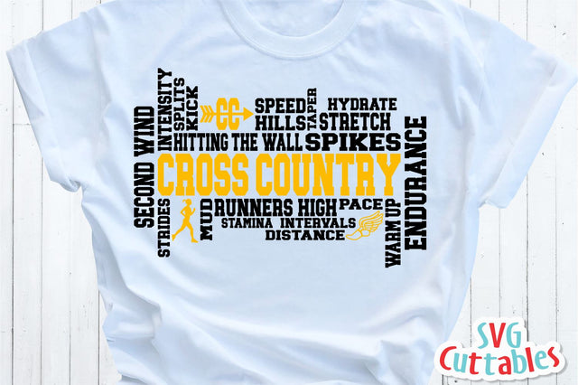 Cross Country Word Art SVG Svg Cuttables 