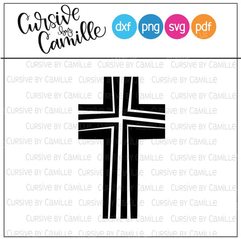 Cross Cut File SVG Cursive by Camille 