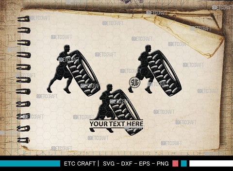 Cross Fit Monogram, Cross Fit Silhouette, Cross Fit SVG, Fitness Svg, Gym Svg, Crossfit Svg, SB00349 SVG ETC Craft 