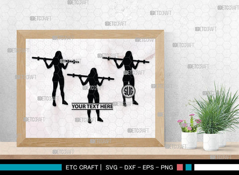 Cross Fit Monogram, Cross Fit Silhouette, Cross Fit SVG, Fitness Svg, Gym Svg, Crossfit Svg, SB00349 SVG ETC Craft 