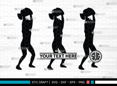 Cross Fit Monogram, Cross Fit Silhouette, Cross Fit SVG, Fitness Svg, Gym Svg, Crossfit Svg, SB00349 SVG ETC Craft 