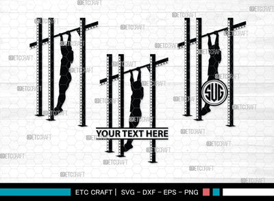 Cross Fit Monogram, Cross Fit Silhouette, Cross Fit SVG, Fitness Svg, Gym Svg, Crossfit Svg, SB00349 SVG ETC Craft 