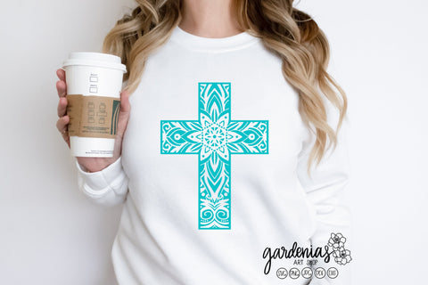 Cross Mandalas SVG Design SVG Gardenias Art Shop 
