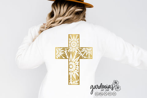 Cross Mandalas SVG Design SVG Gardenias Art Shop 