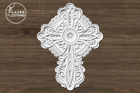 CROSS Multilayer Laser Cut Files, SVG, 3D Designs SVG LaserCutano 