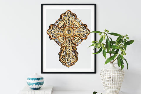 CROSS Multilayer Laser Cut Files, SVG, 3D Designs SVG LaserCutano 