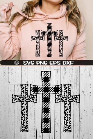Cross - Plaid - Leopard - Easter - SVG PNG DXF EPS SVG On the Beach Boutique 