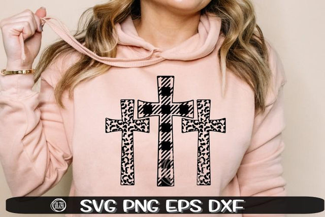 Cross - Plaid - Leopard - Easter - SVG PNG DXF EPS SVG On the Beach Boutique 