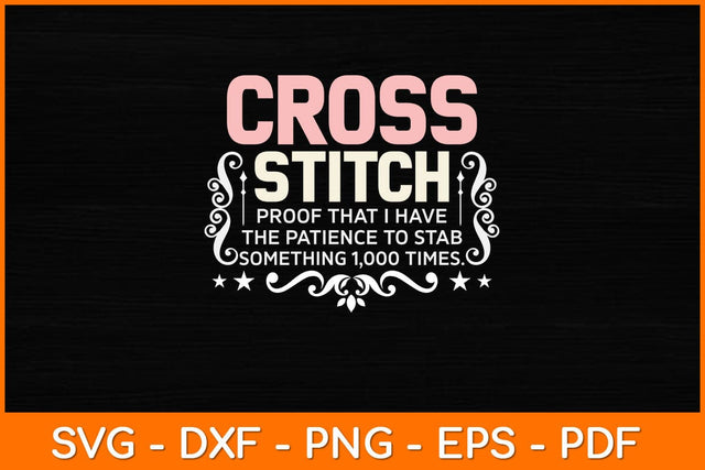 Cross Stitch Funny Sewing Quilting Stitching Svg Design SVG artprintfile 