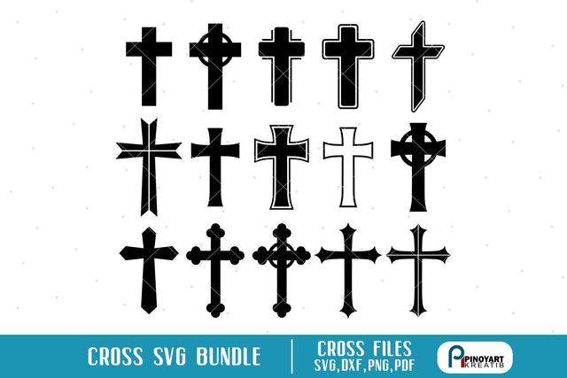 Cross Svg Bundle SVG Pinoyart Kreatib