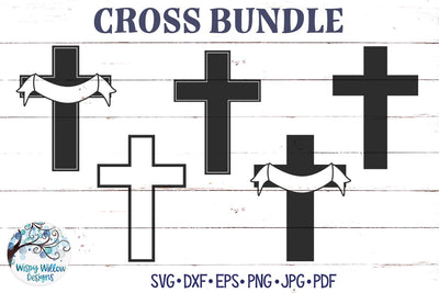 Cross SVG Bundle SVG Wispy Willow Designs 