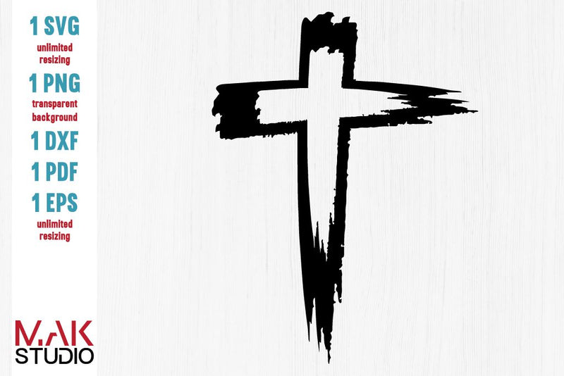 Cross svg, Cross dxf, Distressed cross svg, Christian svg, Grunge svg ...