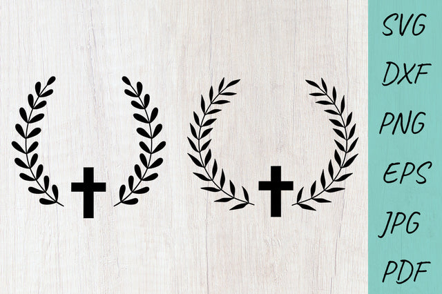 Cross svg, Cross Wreath, Monogram frame SVG Irina Ostapenko 