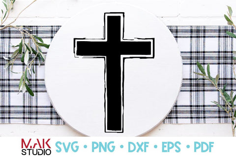 Cross svg Grunge cross svg Distressed cross svg Christ svg SVG MAKStudion 