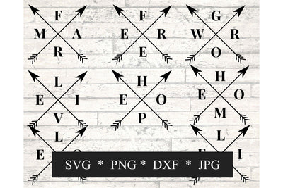 Crossed Arrows SVG Bundle SVG Digital Honeybee 