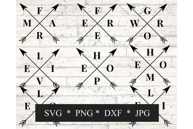 Crossed Arrows SVG Bundle SVG Digital Honeybee 