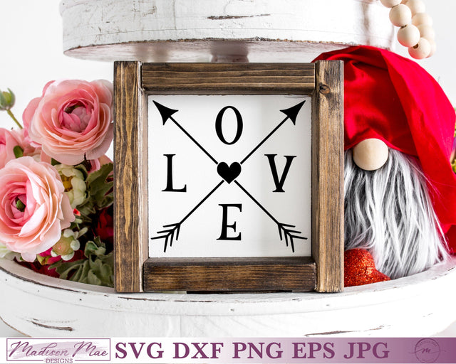 Crossed Arrows SVG, Valentine's Day Love SIgn SVG Madison Mae Designs 