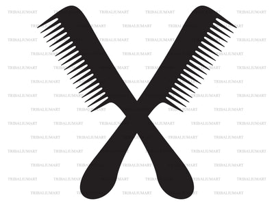 Crossed combs SVG TribaliumArtSF 