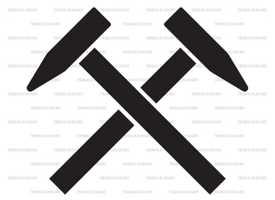 Crossed hammers SVG TribaliumArtSF 
