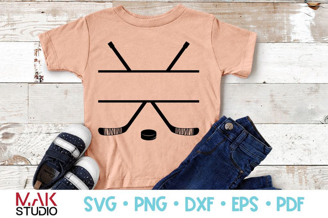 Crossed hockey sticks svg, Hockey monogram svg, Monogram hockey svg SVG MAKStudion 