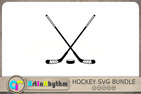 Crossed Hockey Sticks Svg, Hockey Svg, Hockey Stick Svg, Hockey Puck Svg, Ice Hockey Svg SVG Artinrhythm shop 