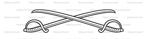 Crossed sabers SVG TribaliumArtSF 
