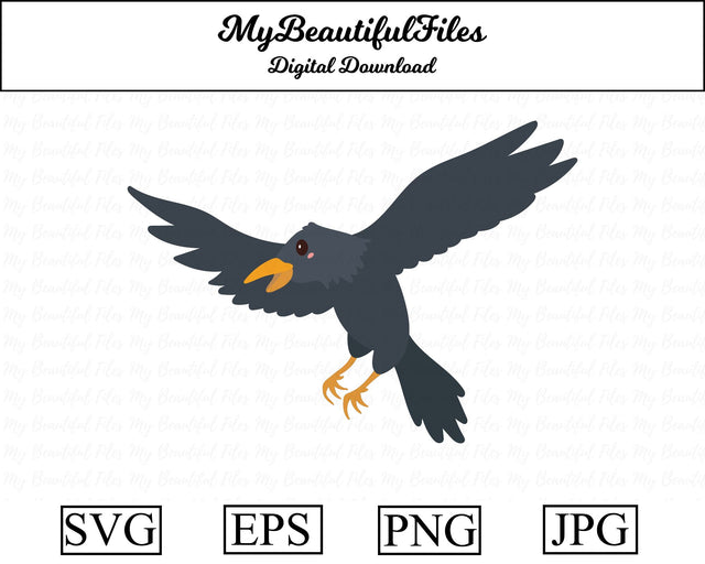 Crow - Animal SVG MyBeautifulFiles 
