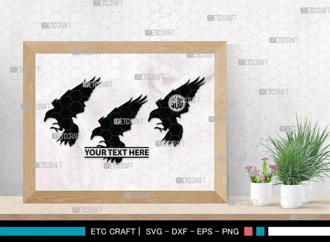 Crow Monogram, Crow Silhouette, Crow SVG, Raven Svg, Blackbird Svg, Crows Svg, SB00248 SVG ETC Craft 