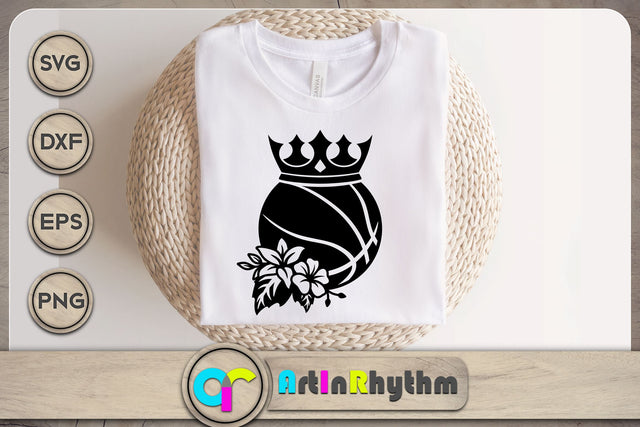 Crown basketball ball svg SVG Artinrhythm shop 