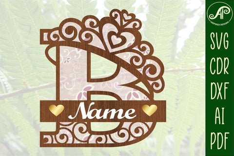 Crown capital Monogram letter B SVG SVG APInspireddesigns 