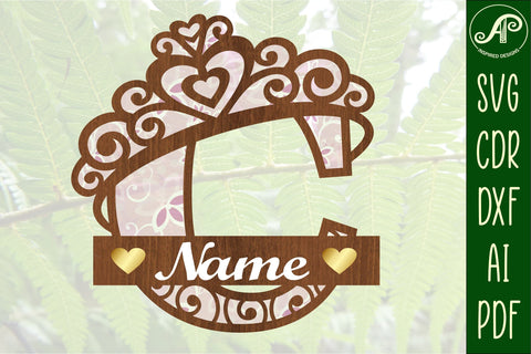 Crown capital monogram letter C SVG SVG APInspireddesigns 