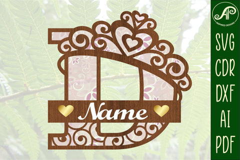 Crown capital monogram letter D SVG SVG APInspireddesigns 