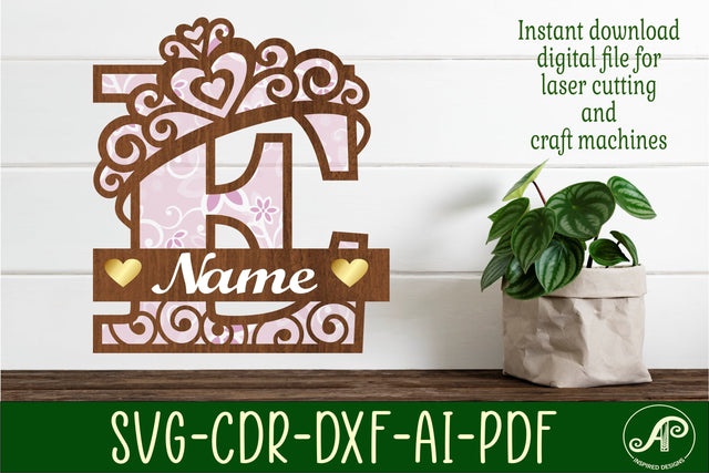 Crown capital monogram letter E SVG SVG APInspireddesigns 