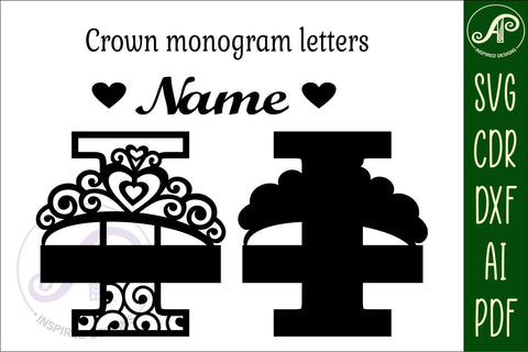Crown capital monogram letter I SVG SVG APInspireddesigns 