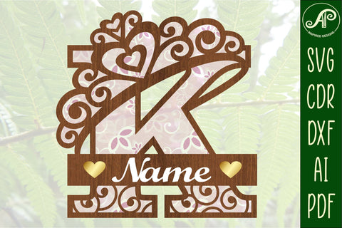 Crown capital monogram letter K SVG SVG APInspireddesigns 