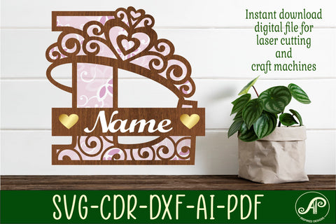 Crown capital monogram letter L SVG SVG APInspireddesigns 