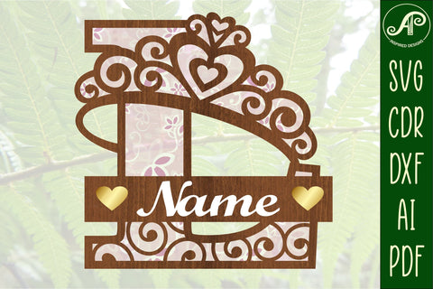 Crown capital monogram letter L SVG SVG APInspireddesigns 