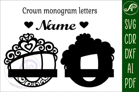 Crown capital monogram letter O SVG SVG APInspireddesigns 