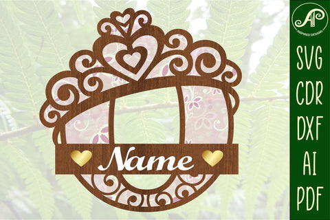 Crown capital monogram letter O SVG SVG APInspireddesigns 