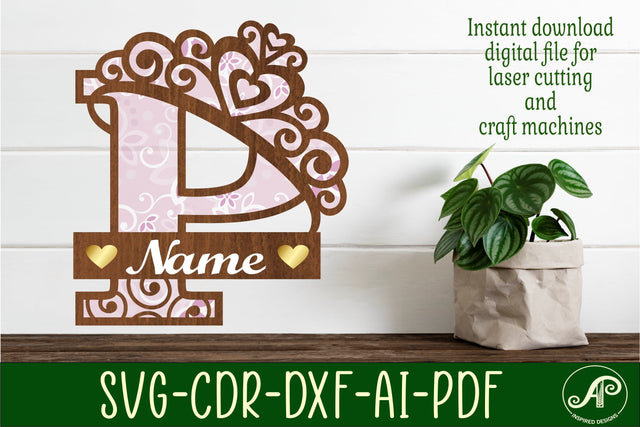 Crown capital monogram letter P SVG SVG APInspireddesigns 