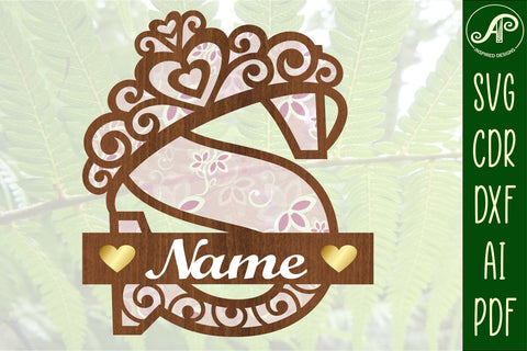 Crown capital monogram letter S SVG SVG APInspireddesigns 