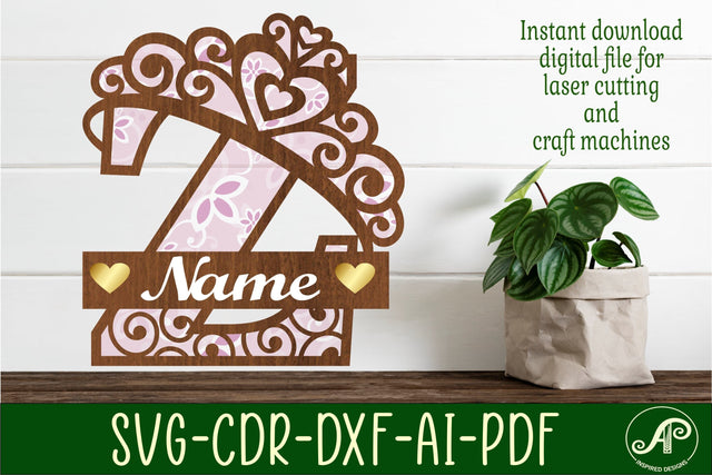 Crown capital monogram letter Z SVG SVG APInspireddesigns 