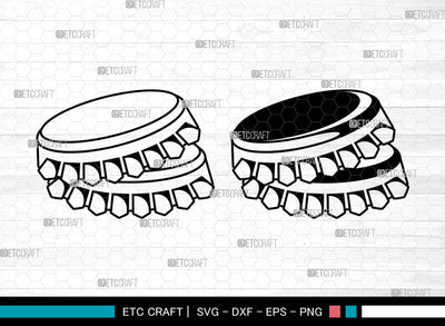 Crown Caps SVG, Bottle Cap Svg, Soda Cap Svg, Crown Caps Svg, Soda Bottle Cap Svg, Drinking Svg, Crown Caps Svg Bundle SVG ETC Craft 