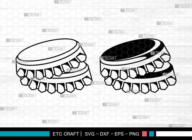 Crown Caps SVG, Bottle Cap Svg, Soda Cap Svg, Crown Caps Svg, Soda Bottle Cap Svg, Drinking Svg, Crown Caps Svg Bundle SVG ETC Craft 