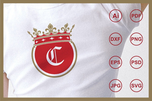 Crown design illustration SVG Leamsign Studio 