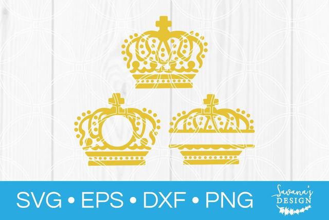 Crown Monogram SVG SavanasDesign 
