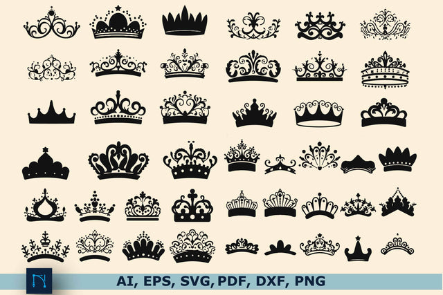Crown SVG Bundle, Princess SVG Bundle SVG MD JOYNAL ABDIN 