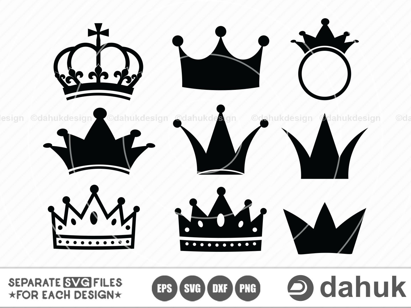 Crown SVG, Crowns SVG, queen, vector, princess, king,Vector Files for  Cricut and Silhouette - So Fontsy