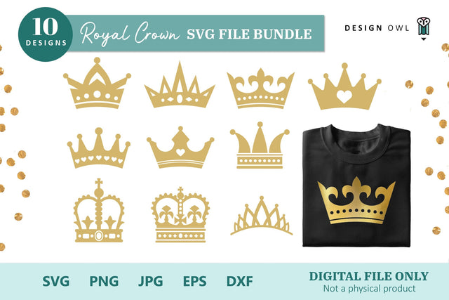 Crown SVG File Bundle SVG Design Owl 