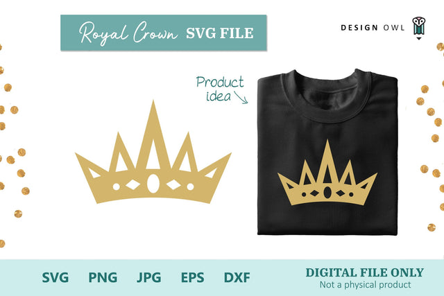 Crown SVG File SVG Design Owl 
